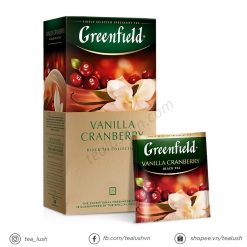 Trà túi lọc Greenfield Vanilla Cranberry - Trà đen Greenfield của Nga hương vị vani