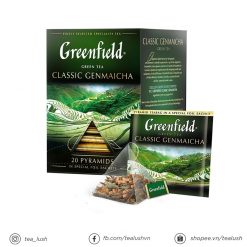 Trà túi lọc Greenfield Classic Genmaicha - Trà xanh Greenfield hương vị gạo