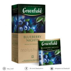 Trà túi lọc Greenfield Blueberry Nights - Trà đen Greenfield của Nga hương vị việt quất