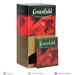 Trà túi lọc Greenfield Ginger Red -Trà thảo mộc Greenfield của Nga hương hoa dâm bụt