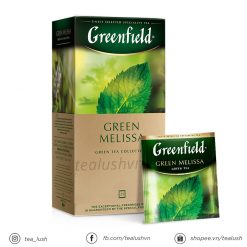 Trà túi lọc Greenfield Green Melissa -Trà xanh Greenfield của Nga hương chanh và bạc hà - tealush