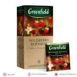 Trà túi lọc Greenfield Wildberry Rooibos - Trà thảo mộc Greenfield của Nga hương vị dâu