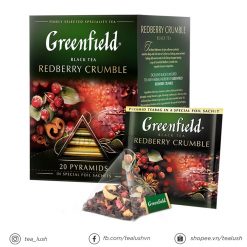 Trà túi lọc Greenfield Redberry Crumble - Trà đen Greenfield của Nga hương mâm xôi