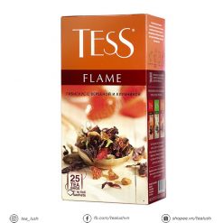 Trà túi lọc Tess Flame - Trà thảo mộc Tess của Nga hương vị dâu và dâm bụt