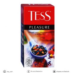 Trà túi lọc Tess Pleasure - Trà đen Tess của Nga hương vị táo